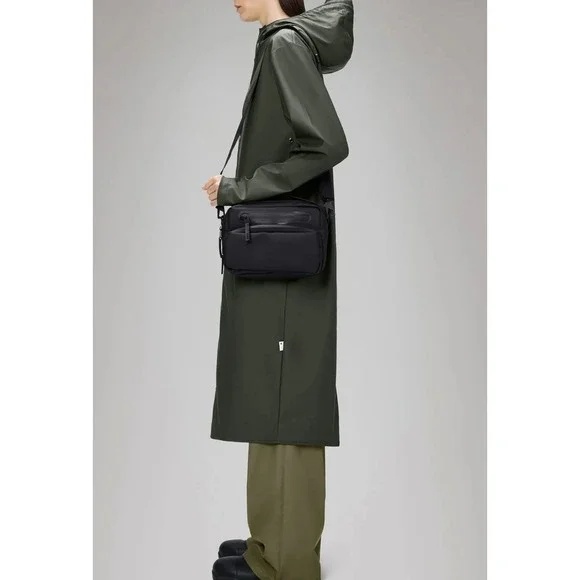 NWT Rains Cargo Box Bag in Metallic Gray  $135 - Picture 6 of 6